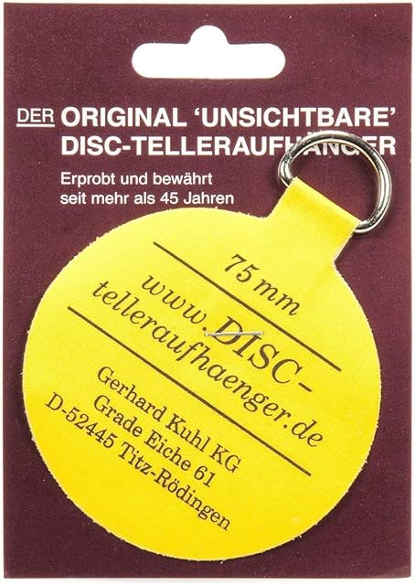 Pack of 5 Self Adhesive Plate Hanger 75mm Size / Stick On Plate Hanging Disc