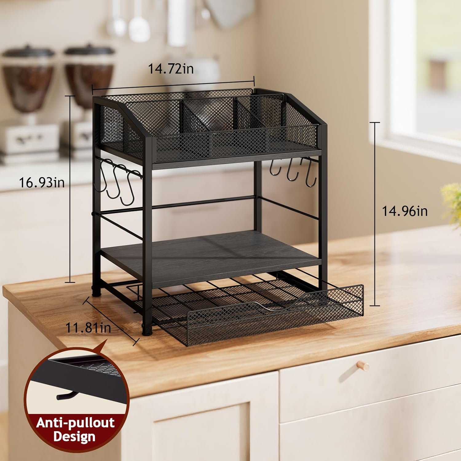 Coffee Bar Organizer - Counter Coffee Stat, 42 K Cup