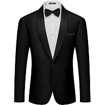 MAGE MALE Mens Tuxedo Jacket Shawl Lapel Suit Jacket Slim Fit Blazer Jacket for Dinner,Prom,Wedding