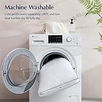 Vista 8 de Pacific Coast Goose Feather and Down Firm Bed Pillows Standard Size Set of 2 with Gusset, Luxury Hotel Collection Pillows 2 Pack for Sleeping