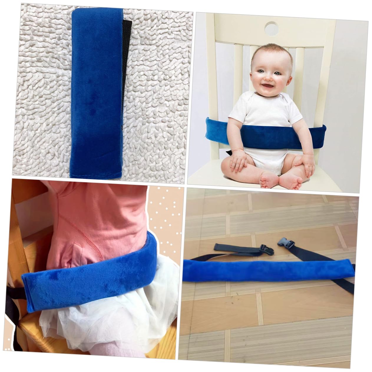 ERINGOGO Adjustable Safety Belt 2pcs Universal Dining Harness Comfortable for Infants Toddlers Easy to Carry