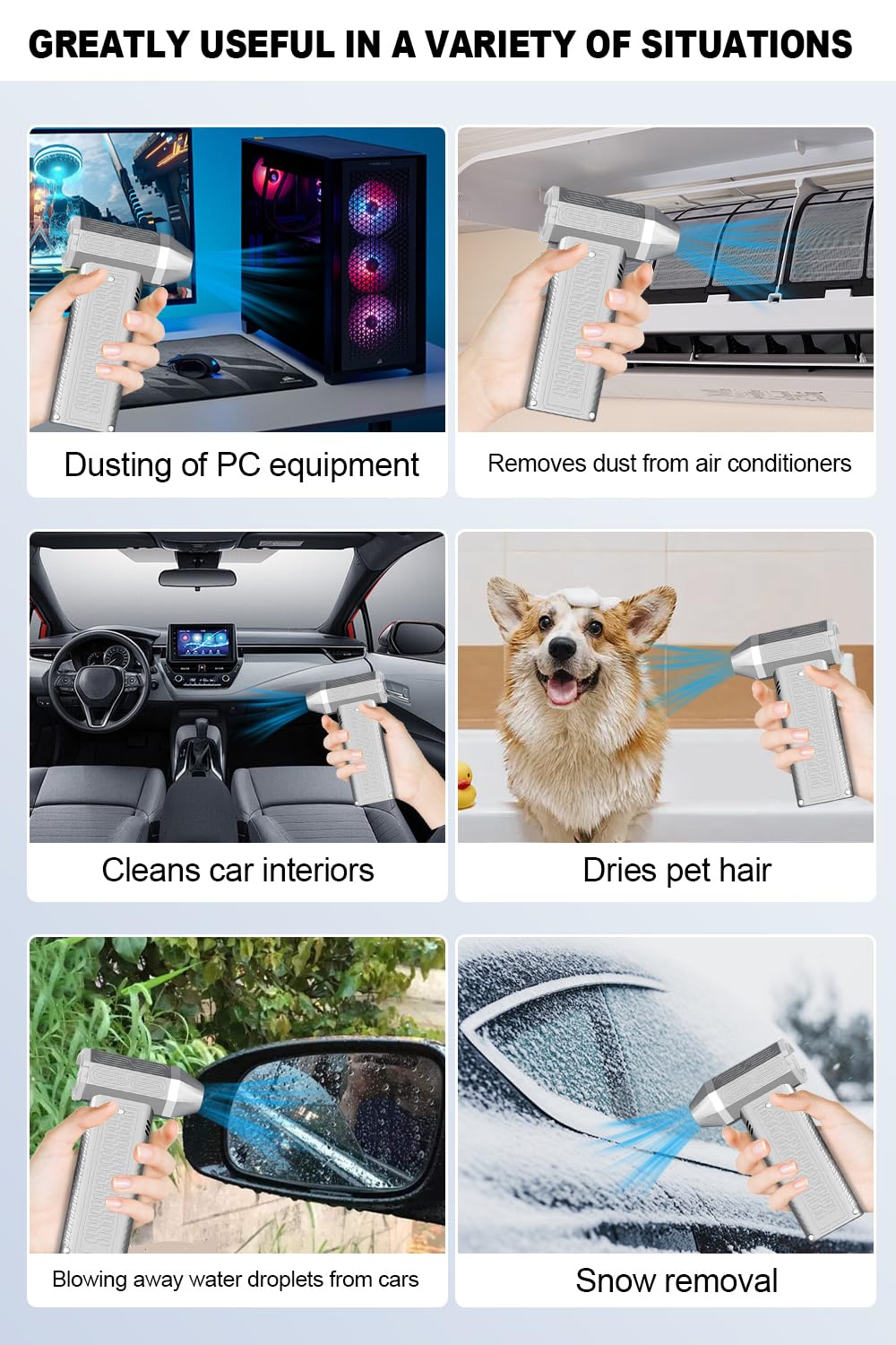 Amazon | Raydyn 超強力 電動エアダスター 充電式 200000rpm 1台