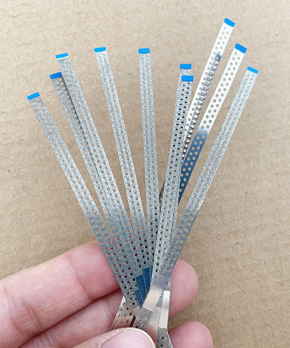 IPR Polishing Finishing Strips Fine Medium Strip Stainless Steel Medium Open Saw Diamond Coated