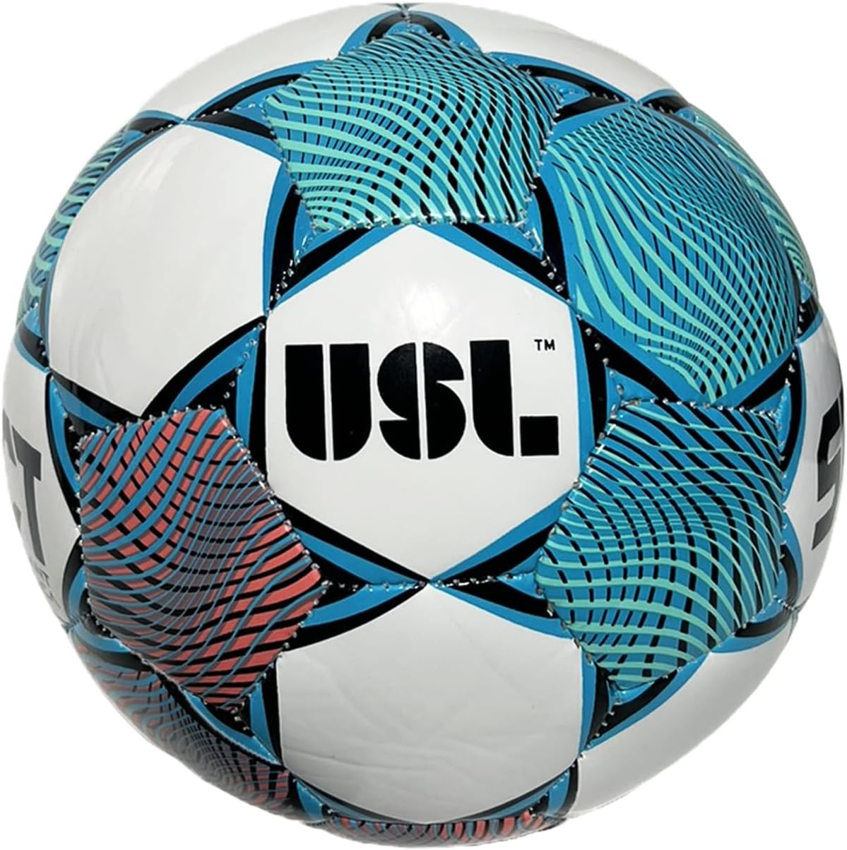 SELECT Skills Trainer Mini Soccer Ball, White/Blue/Red USL V26, Size 1