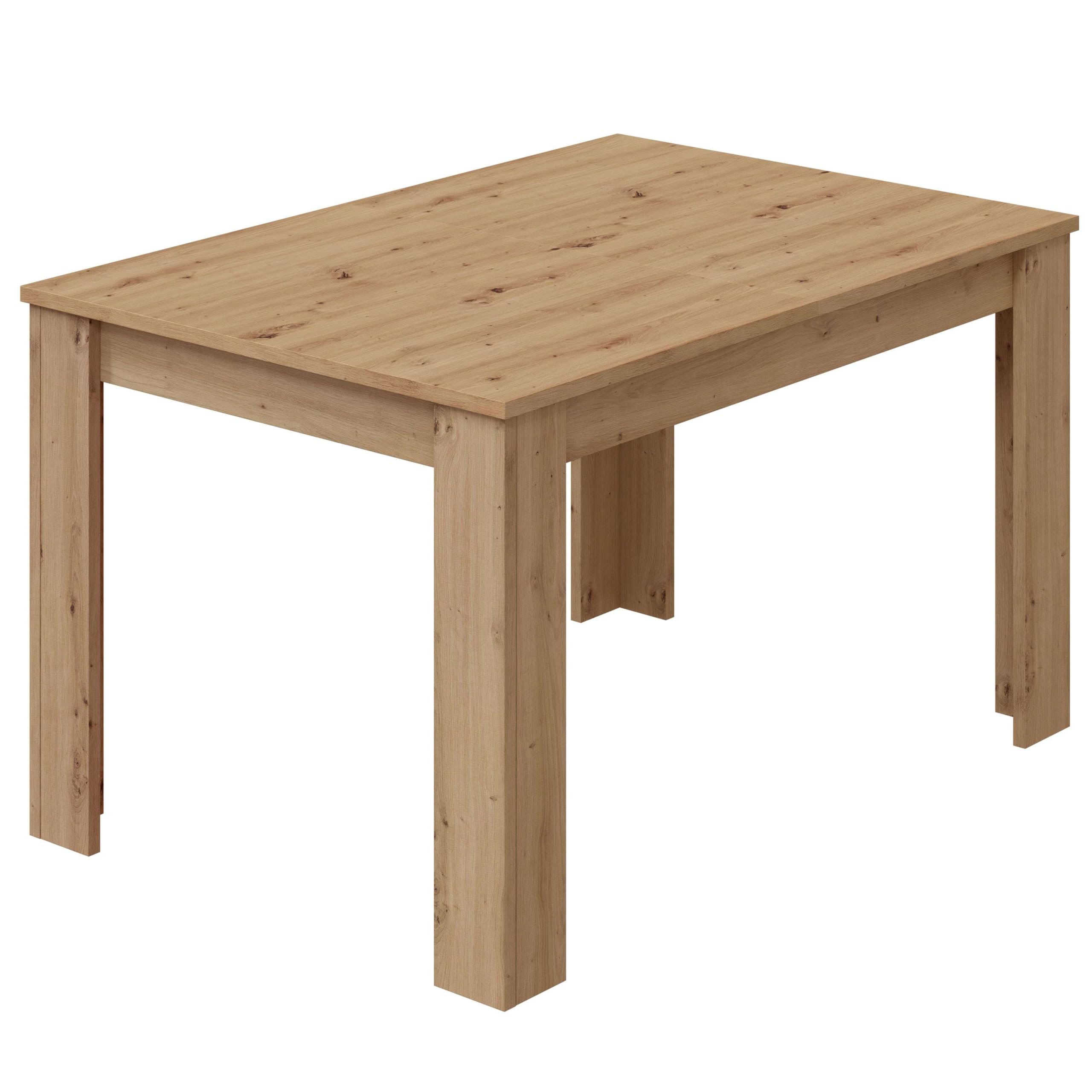 Habitdesign Mesa de Comedor Extensible, Mesa salón o Cocina, Acabado en Color Roble Nodi, Modelo Kendra, Medidas: 140-190 cm (Largo) x 90 cm (Ancho) x 78 cm (Alto)