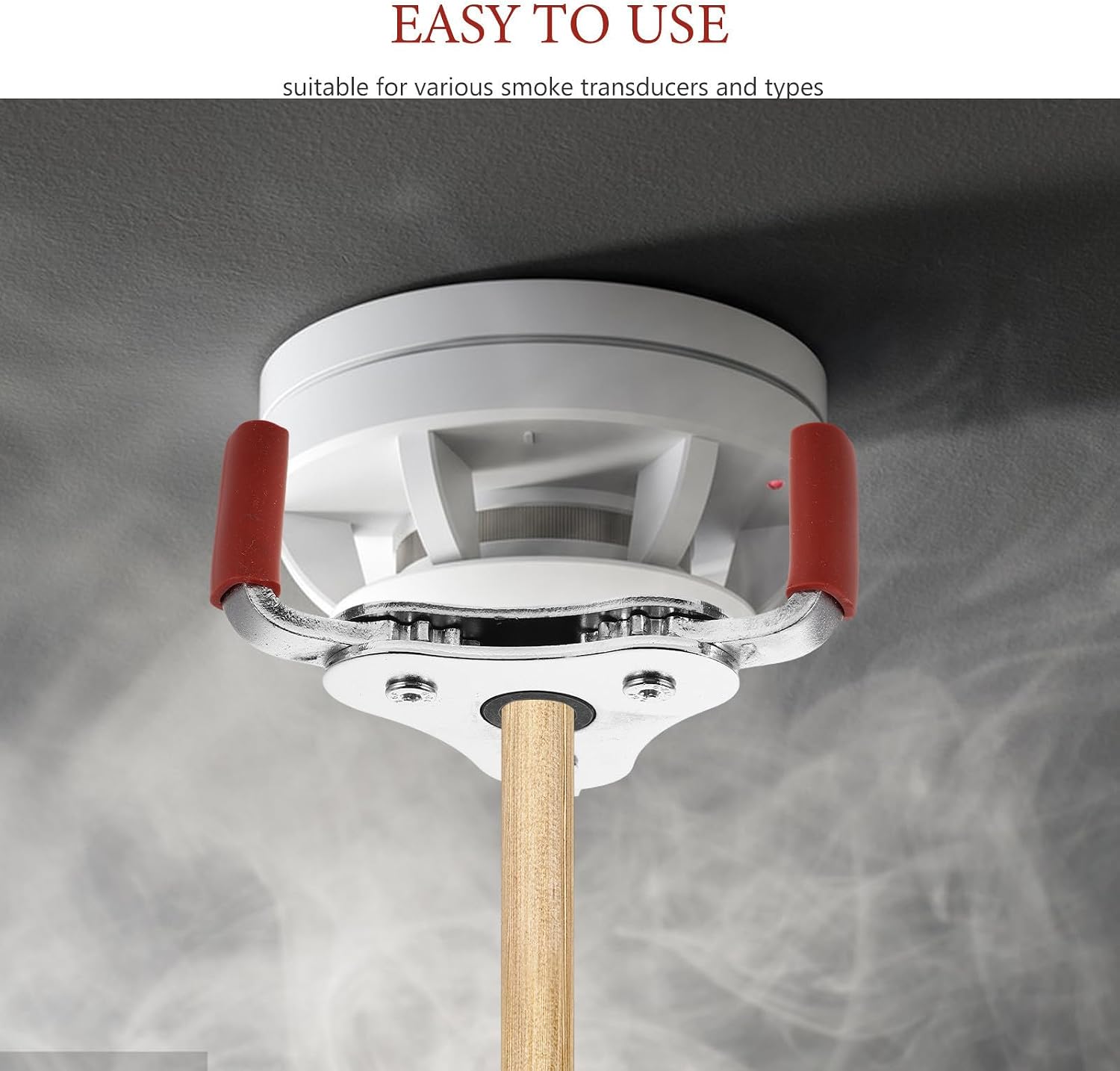 Aluminum Alloy for Sensor and Maintenance Smoke Transducer Removable Head Tool with Universal Compatibility and Fire Safety Assurance Random Color for Office and Home Use