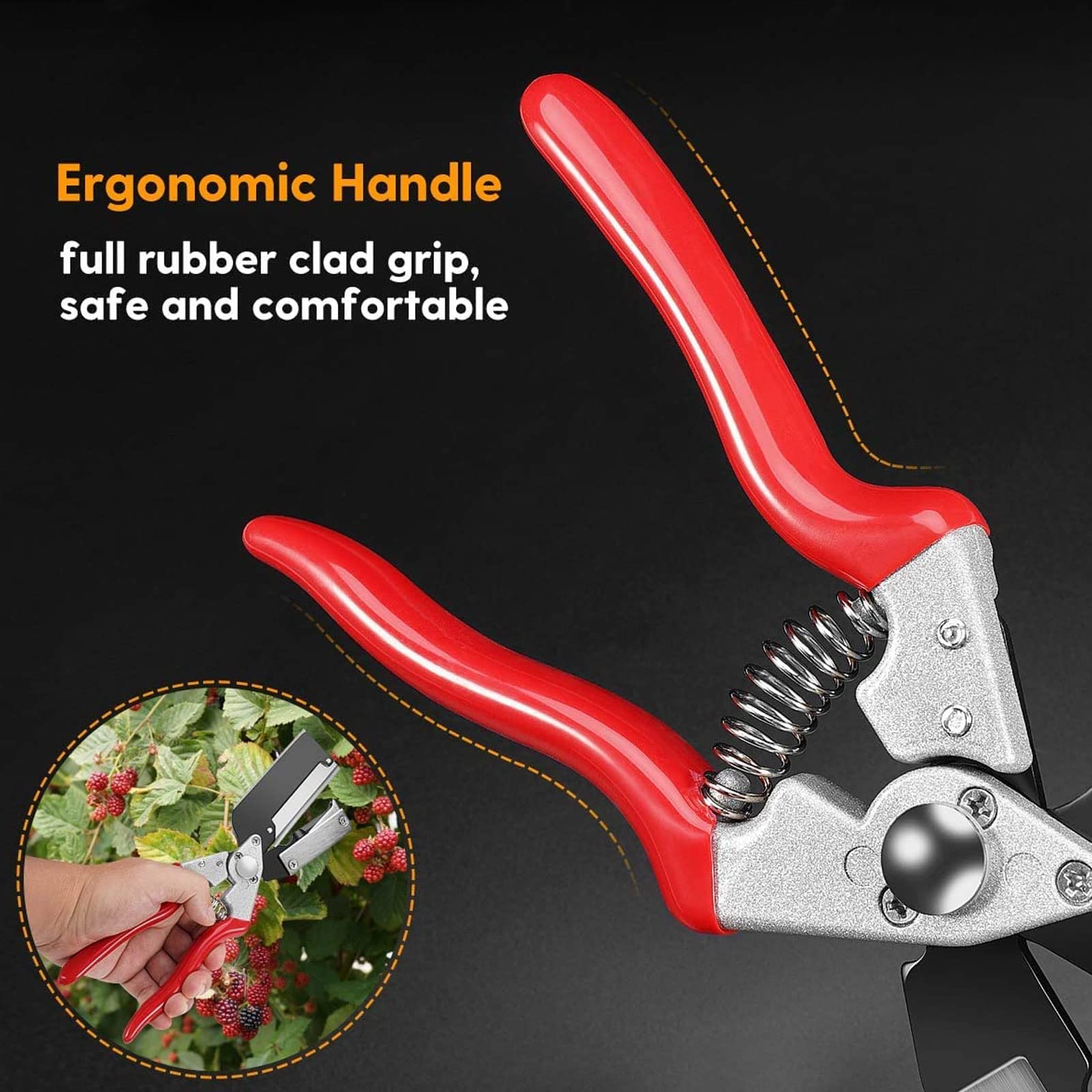 Kit di utensili da innesto professionali, forbici da innesto per alberi da frutto, forbici da giardinaggio 2 in 1, utensili da taglio con lame di ricambio e nastri per innesto per alberi da frutto,