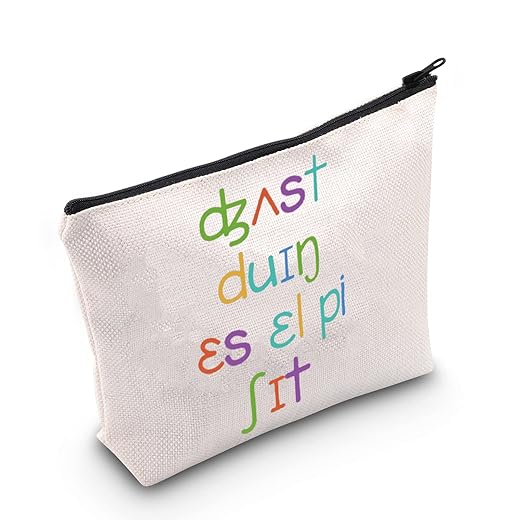 TSOTMO SLP Zipper Pouch Speech Language Pathologist Gift Speech Therapy Makeup Bag Gift Thank Gift For Speech Pathologist SLP Bag For Women (SLP Bag)