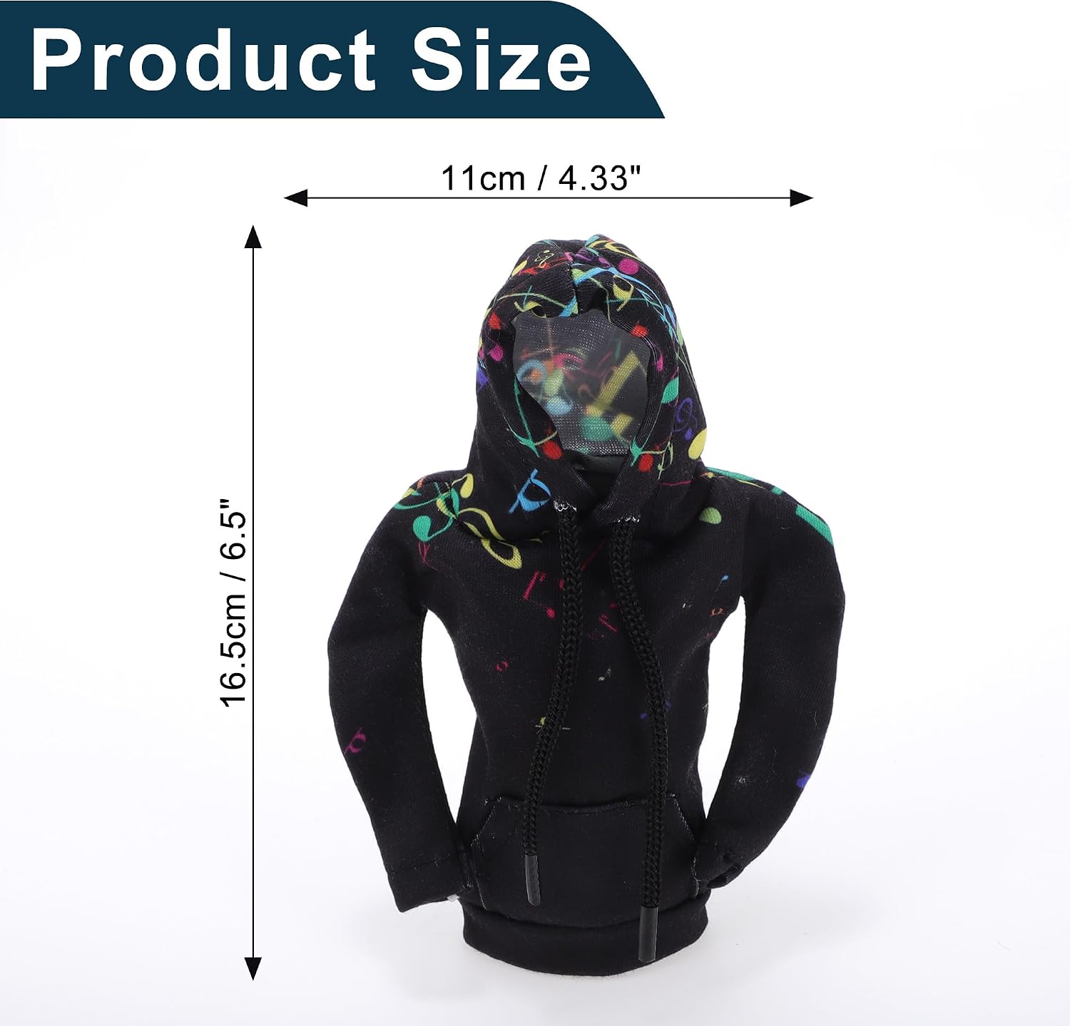 Car SUV Truck Gear Shift Knob Cover Stick Shifting Handle Protector Hoodie Style Black,Colorful Note 1 Pc 16.5x11cm/6.5"x4.33" Polyester image 4