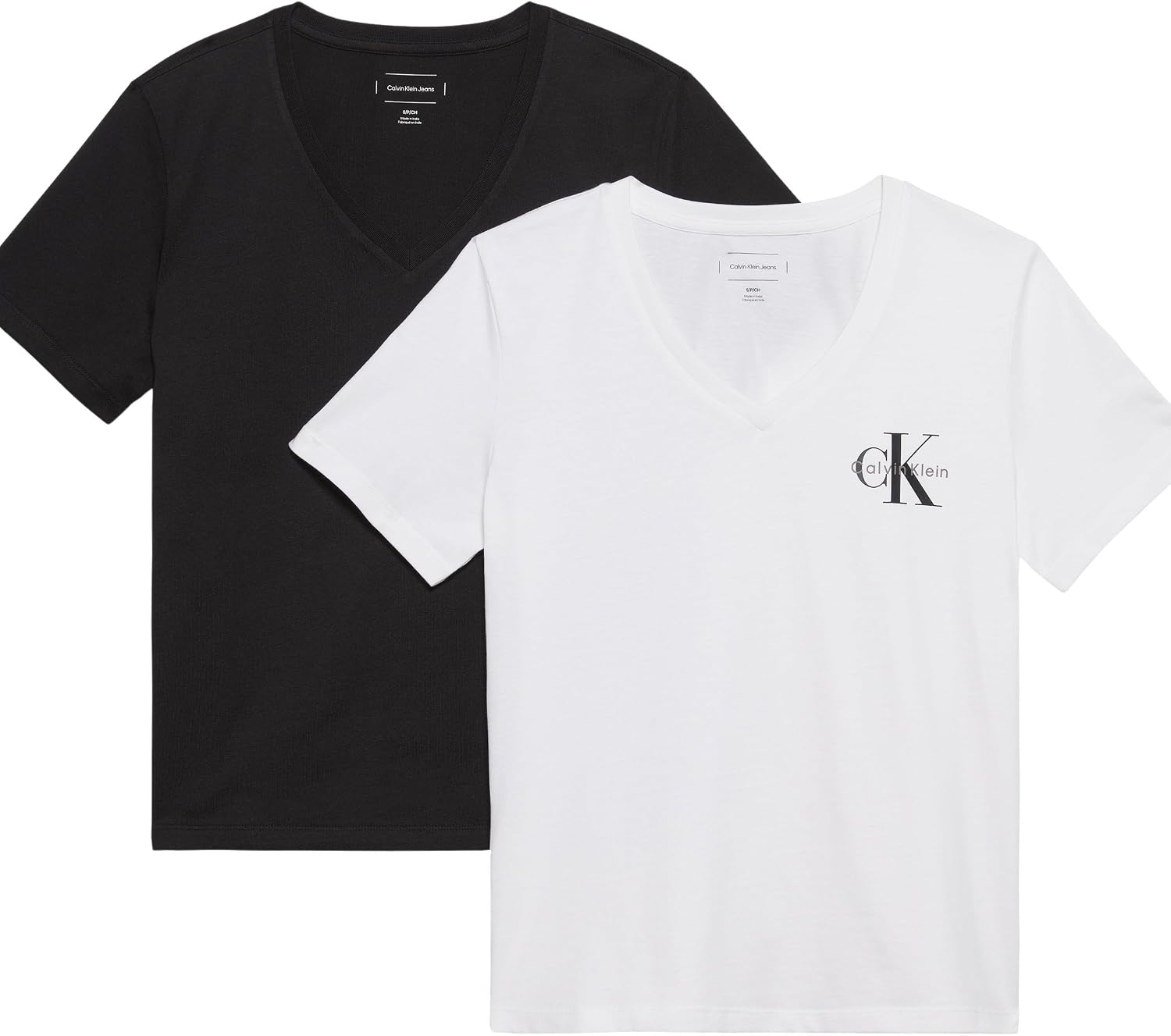 Calvin Klein MONOLOGO VNK 2PACK TEE T-shirt Kadın