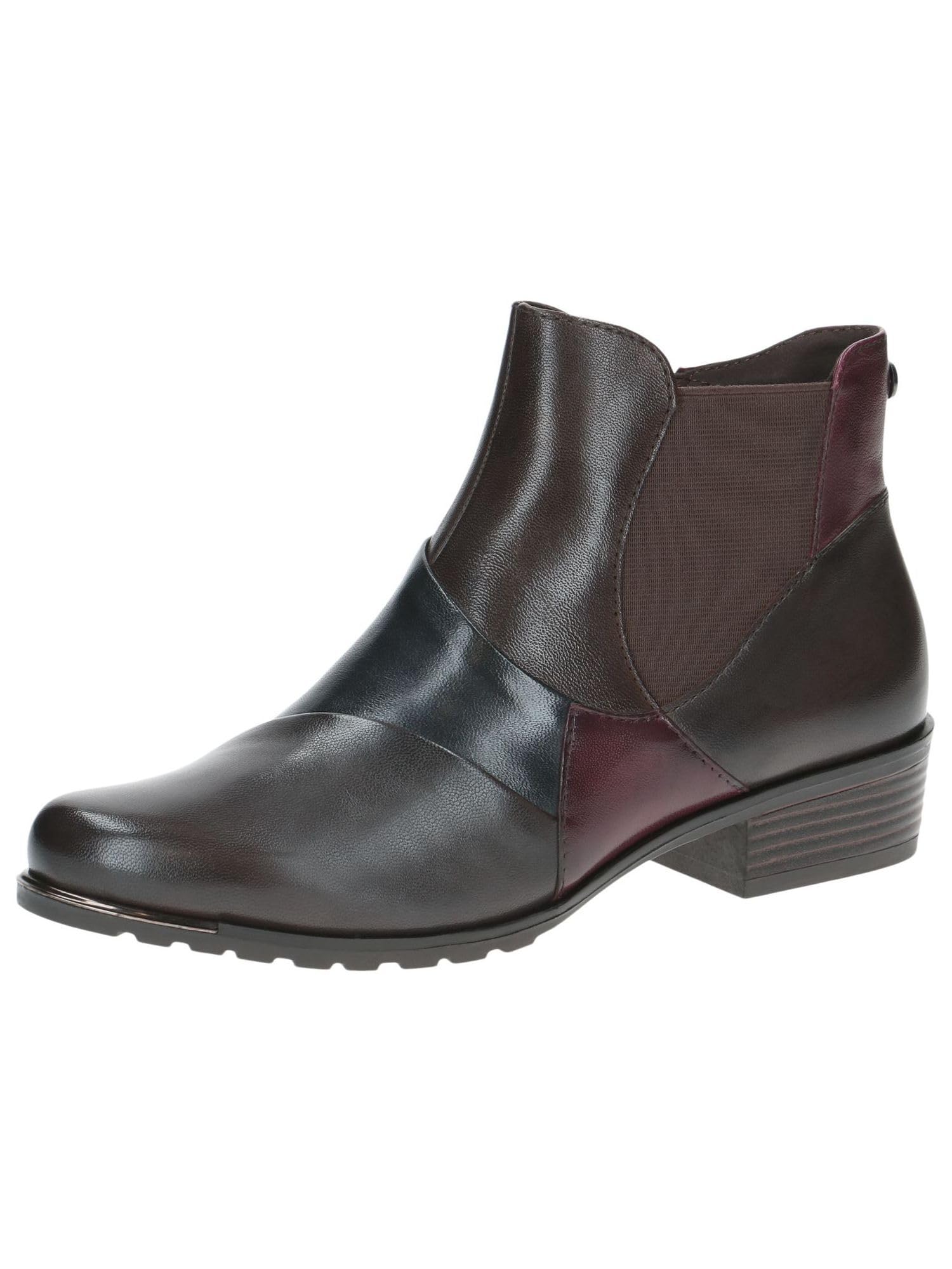 CAPRICE Women's heeled ankle boots with zipper elegant, Multicolor (Multi Nappa), 3.5 UK