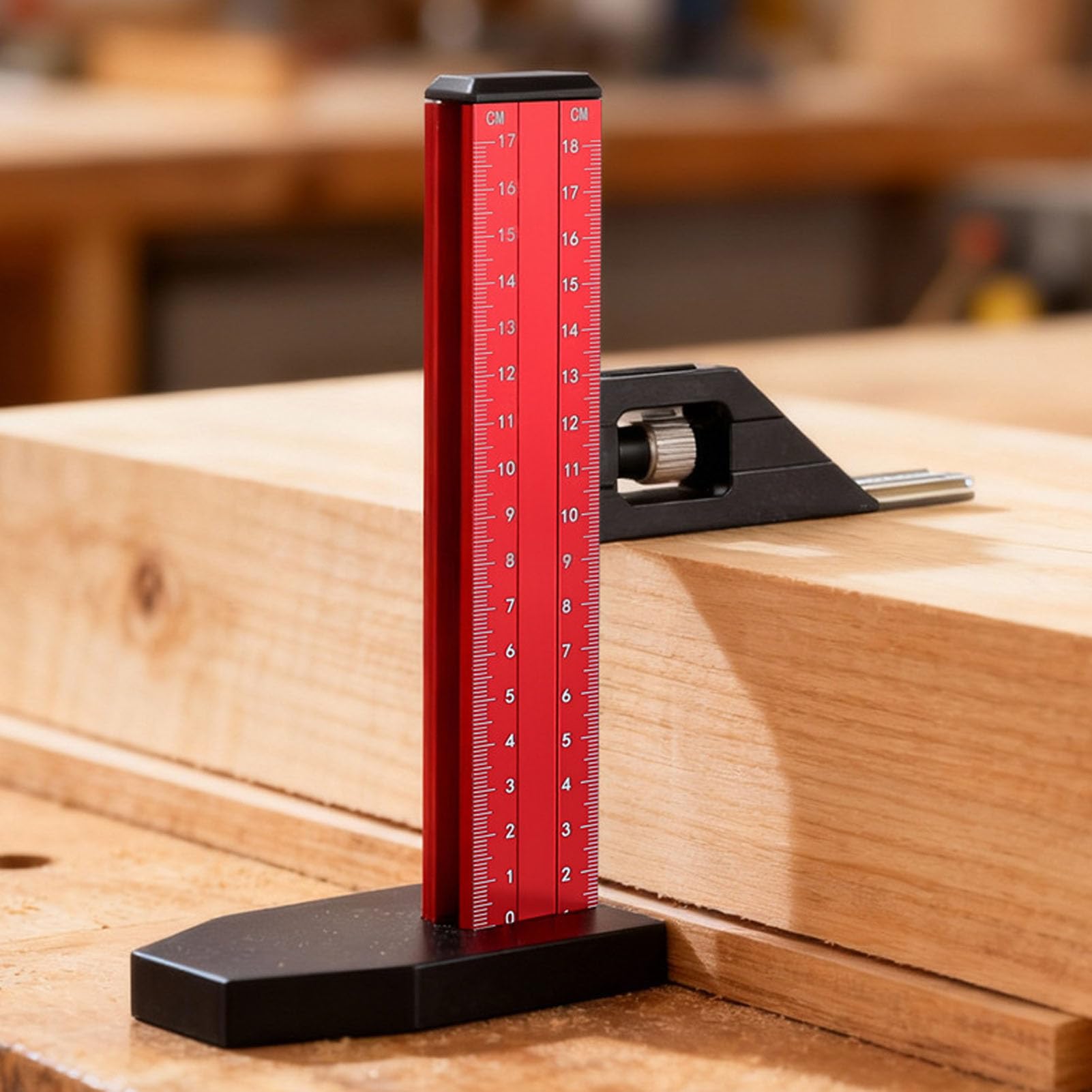 Jeffergarden Righello per la Lavorazione del Legno Lega di Alluminio 640 Mm Metrico Imperiale