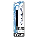 PILOT Acroball PureWhite Advanced Ink Refill For Retractable Pens, Fine Point, Black Ink, 2-Pack (77347) – view 1