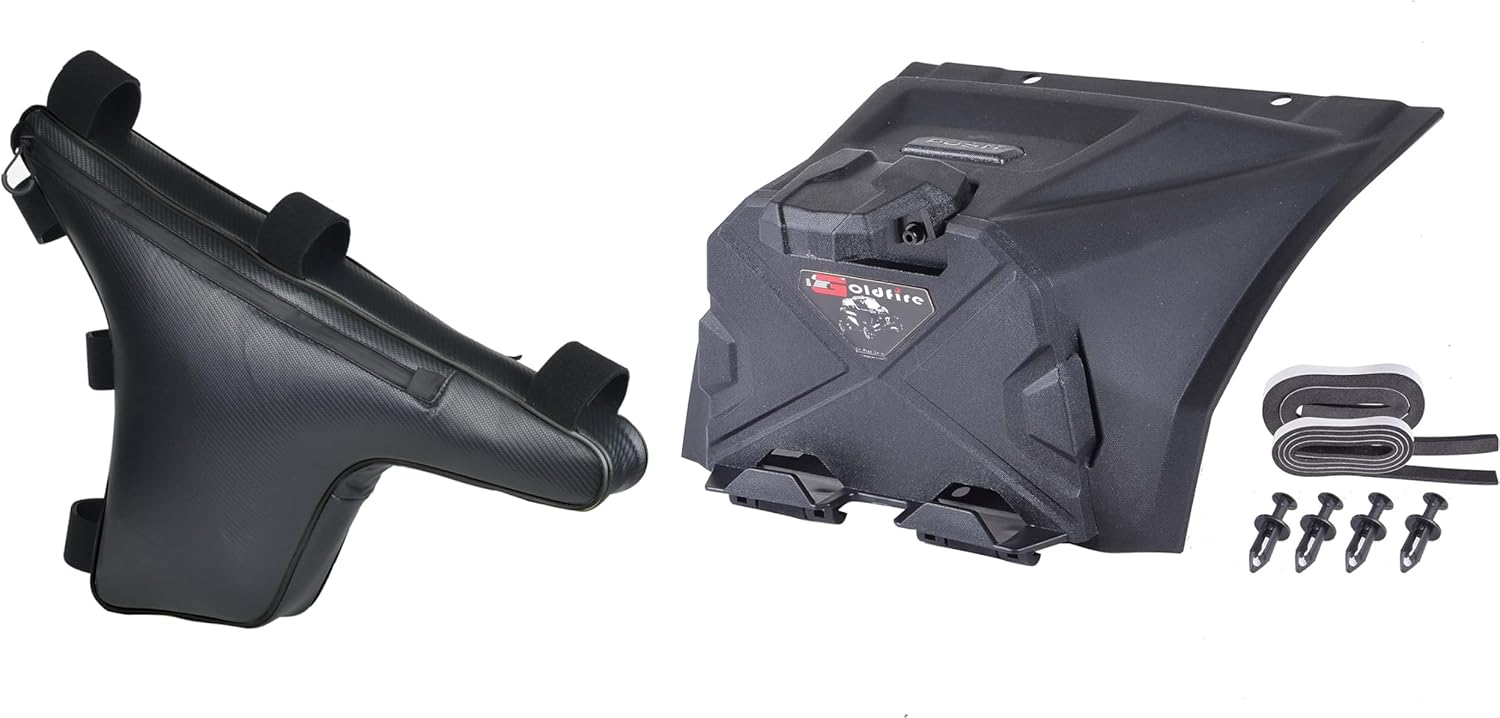 Goldfire Triangle Truss Storage Bag + Tablet/Phone/GPS Holder Electronic Device Mount with Storage Box Compatible with Kawasaki Teryx KRX 1000 2020+ Accessories