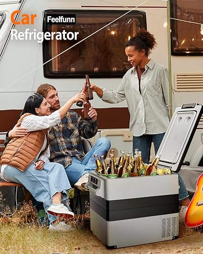 Miniatura 6 de Refrigerador portátil para automóvil de 12 voltios, enfriador eléctrico de 58 cuartos (55L) con CACC para camión, RV, furgoneta, cámper,