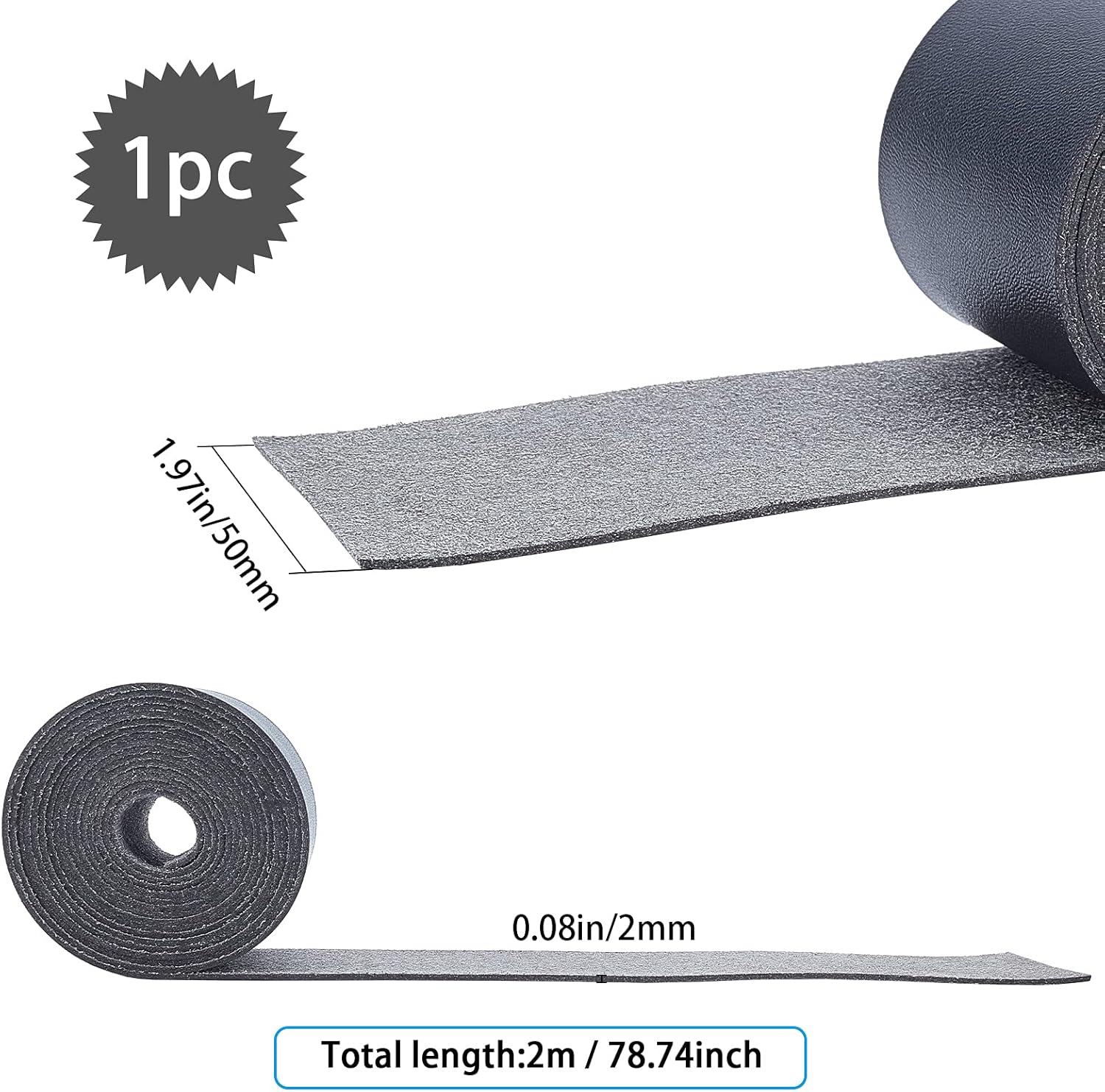 GORGECRAFT Leather Straps Strips 2 inch Wide Flat Cord DIY Leather Strap 78 inches Long for Making Bag Strap Leather Belt Furniture Handles Black : Home & Kitchen