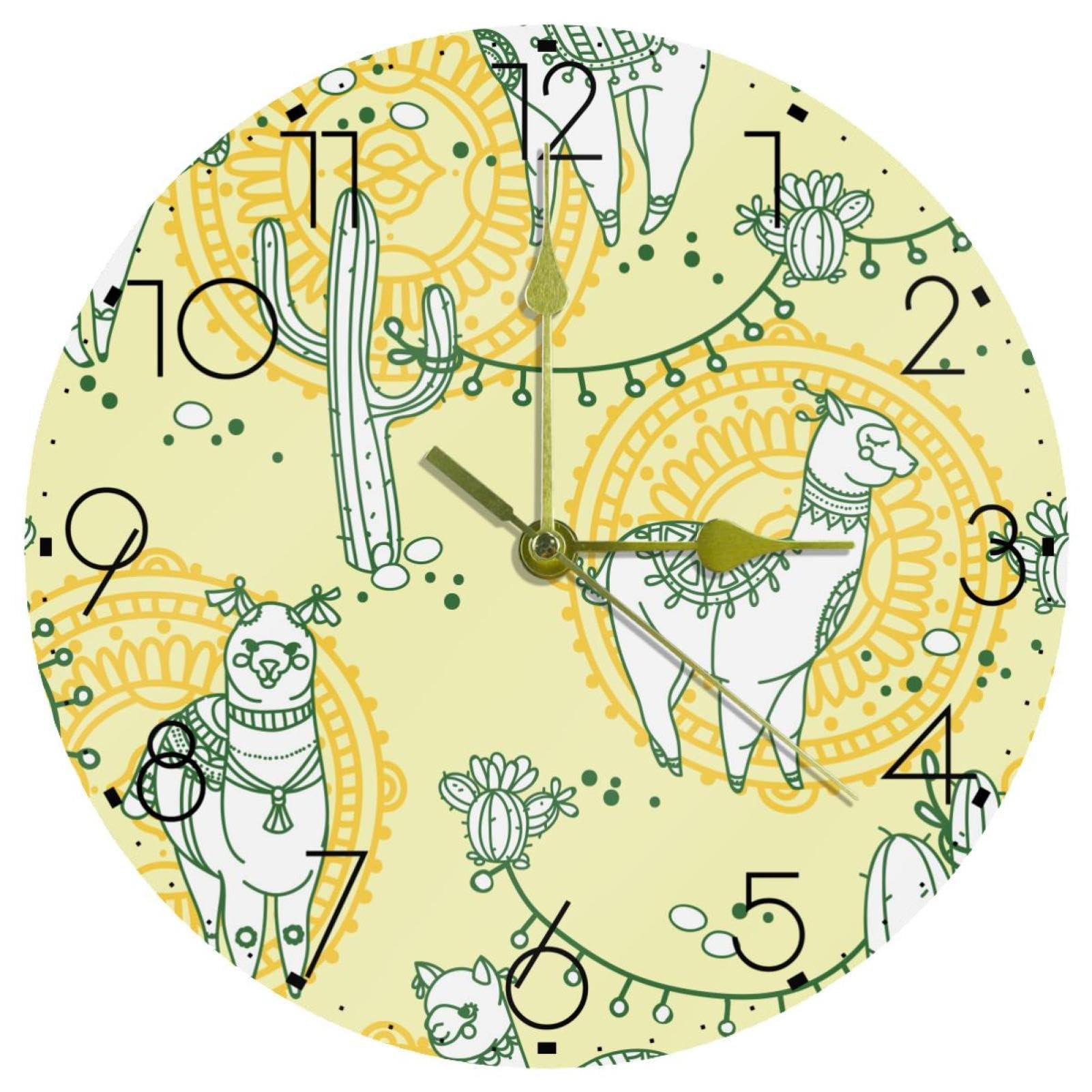 Horloge murale ronde à piles en acrylique pour bureau et maison
