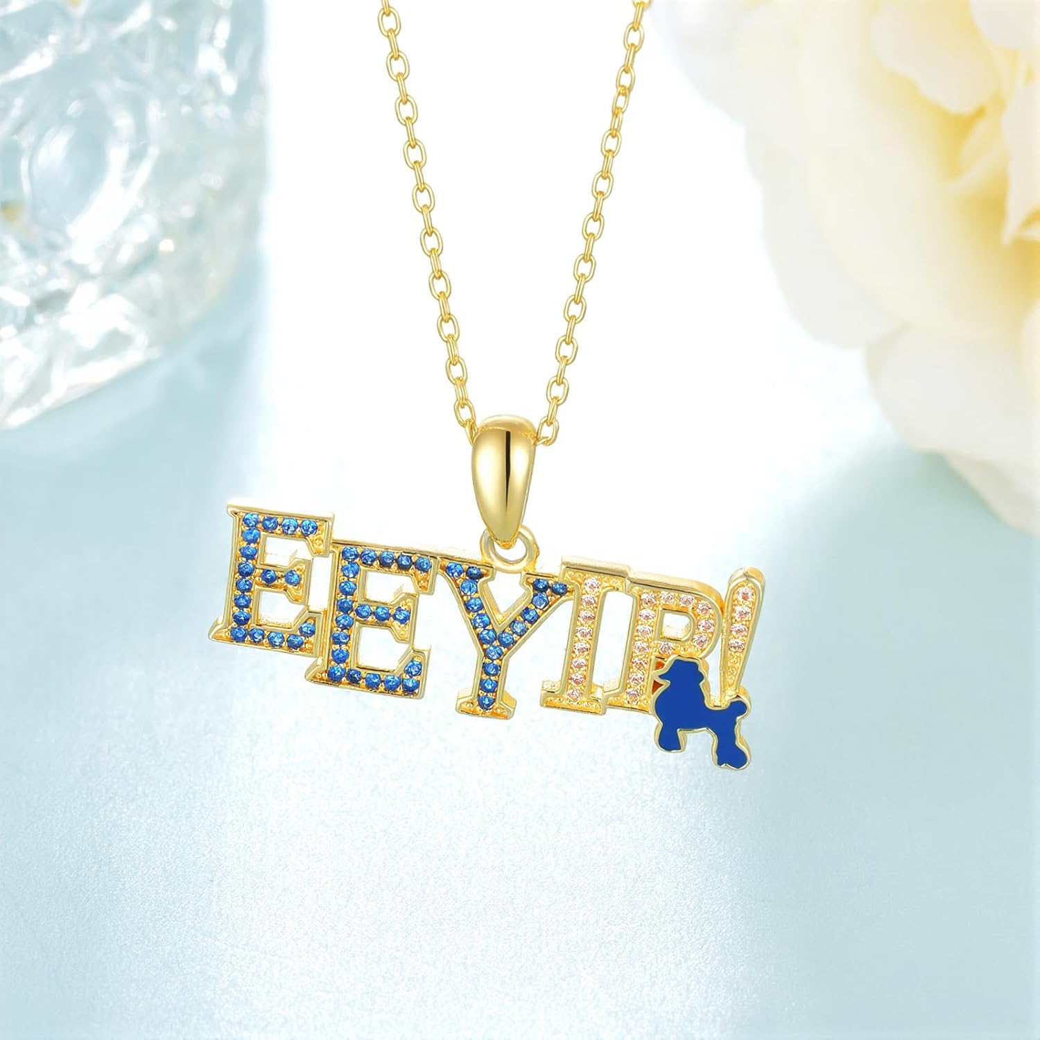 Sigma Gamma Rho Paraphernalia 925 Sterling Silver SGRho Sorority Society Symbol Poodle Pendant Necklace SGRho Jewelry Sorority Gifts for Women - Image 2