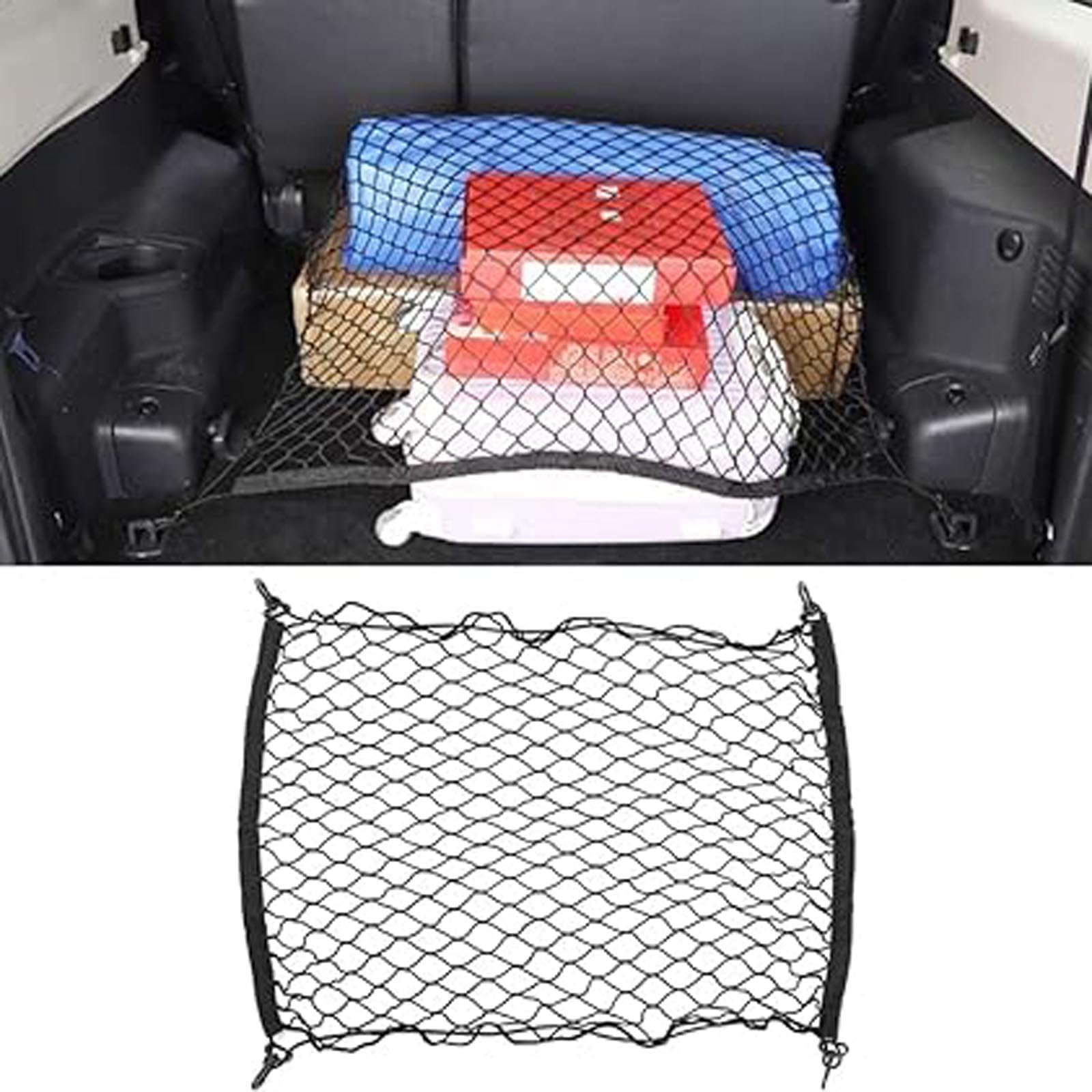 Filet de stockage de coffre pour Audi S7 2020-2023 maille élastique noire