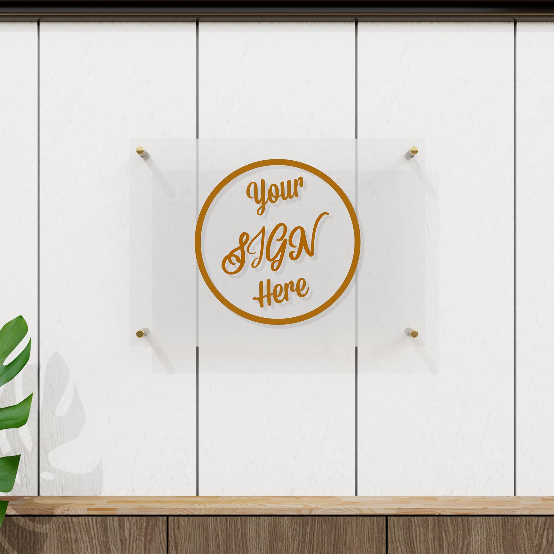 Large Custom Business Logo Sign, Custom Sign, Personalized Acrylic Store Front Sign For Office, Wall Hanging, Gift For Business Sign, Custom Business Gift, Company Logo Display, Custom Office Plaque