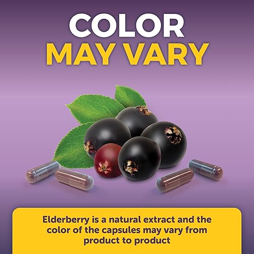 Miniatura 7 de Viva Naturals Sambucus Saúco con zinc y vitamina C para adultos, vitamina D 5000 UI y jengibre, suplemento de apoyo inmunológico, 60 unidades,