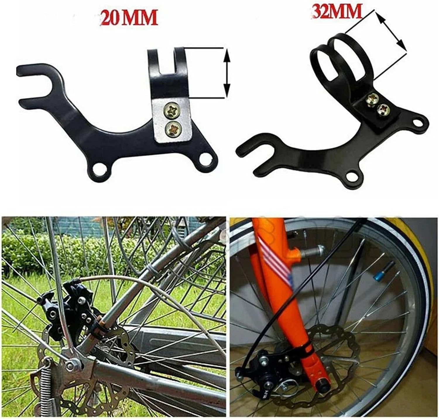 Disc Brake Adapter 10pcs Bicycle Disc Brake Resin Semi-Metal Bracket Frame Adapter Mounting Holder Mountain Cycling Part for Mounting Conversion