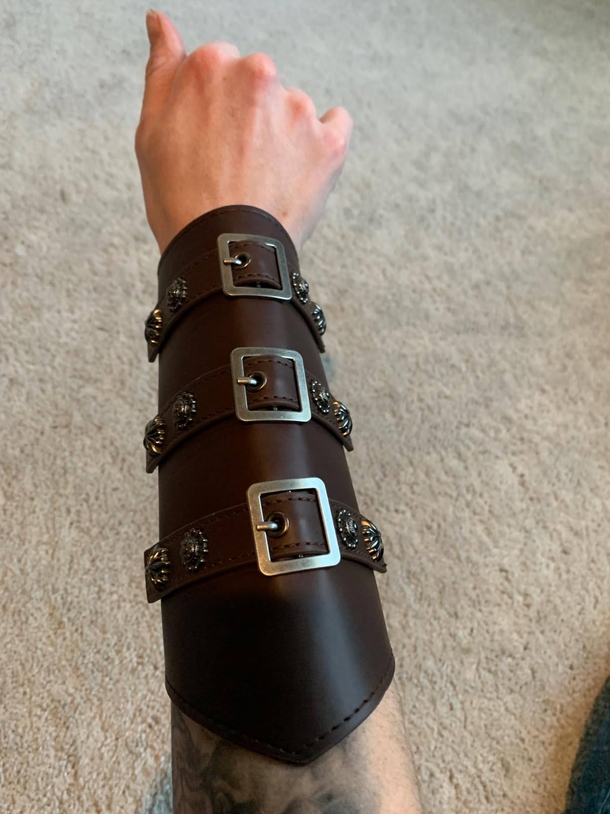 Corset Dresses For Women HiiFeuer Medieval DIY Faux Leather Metal