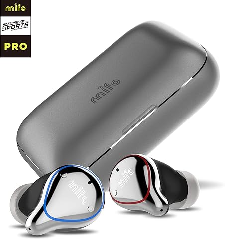 Wireless Earbuds, Mifo O5 Balanced Armature Professional Bluetooth Earbuds with 100 Hours Playtime, Pro Headphones, Bluetooth 5 IPX7 Waterproof, Built-in Mic with 2600mAH Portable Charging Case