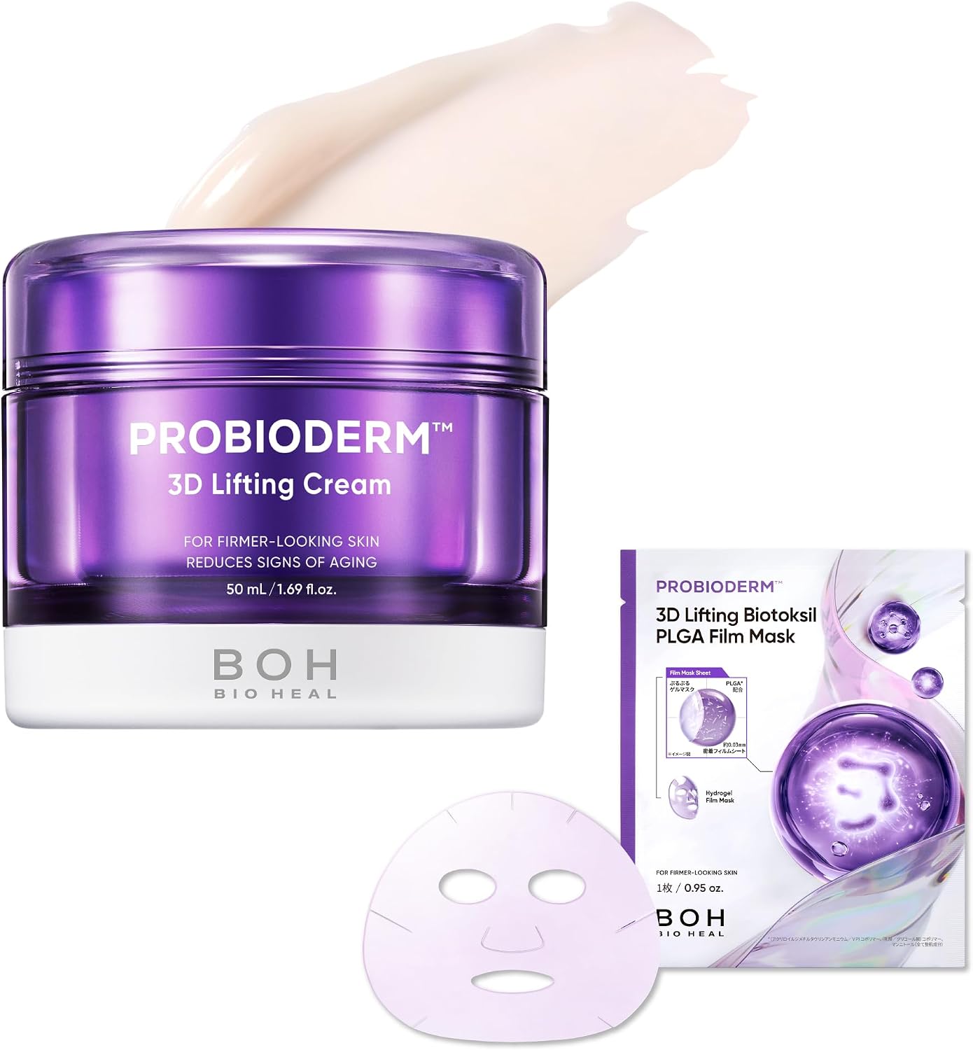 Biohealbo (BOH) ProBioDerm 3D Lifting Cream 50ml - Face Cream, Peptide, Moisturizing Cream, High Moisture, Firmness, Elasticity, Korean Cosmetics, Night Cream, Lift Up, Anti-Aging, Lactic Acid Bacteria Cream view 19