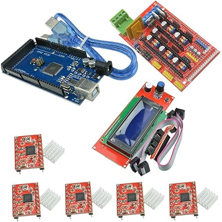 Amazon Co Jp Diystudio 3dプリンター キット Arduinoに交換 Ramps 1 4コントローラ Arduino Mega2560 R3互換ボード A4988 ドライバ Lcd2004 モジュール 電作キット プリンタセット Arduino Mega 2560 Uno R3とarduino Reprapに適用 Diy 工具 ガーデン