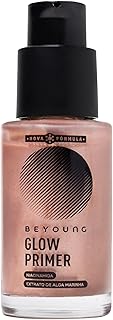 Beyoung Glow Primer Rose 30ml – Fixa a Maquiagem, Reduz Poros e Controle de Oleosidade com Niacinamida e Alga Marinha