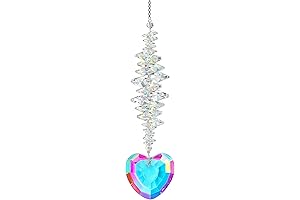 Heart Shaped Suncatcher Crystal Colorful Beads Prisms Pendant Sun Catcher Crystals