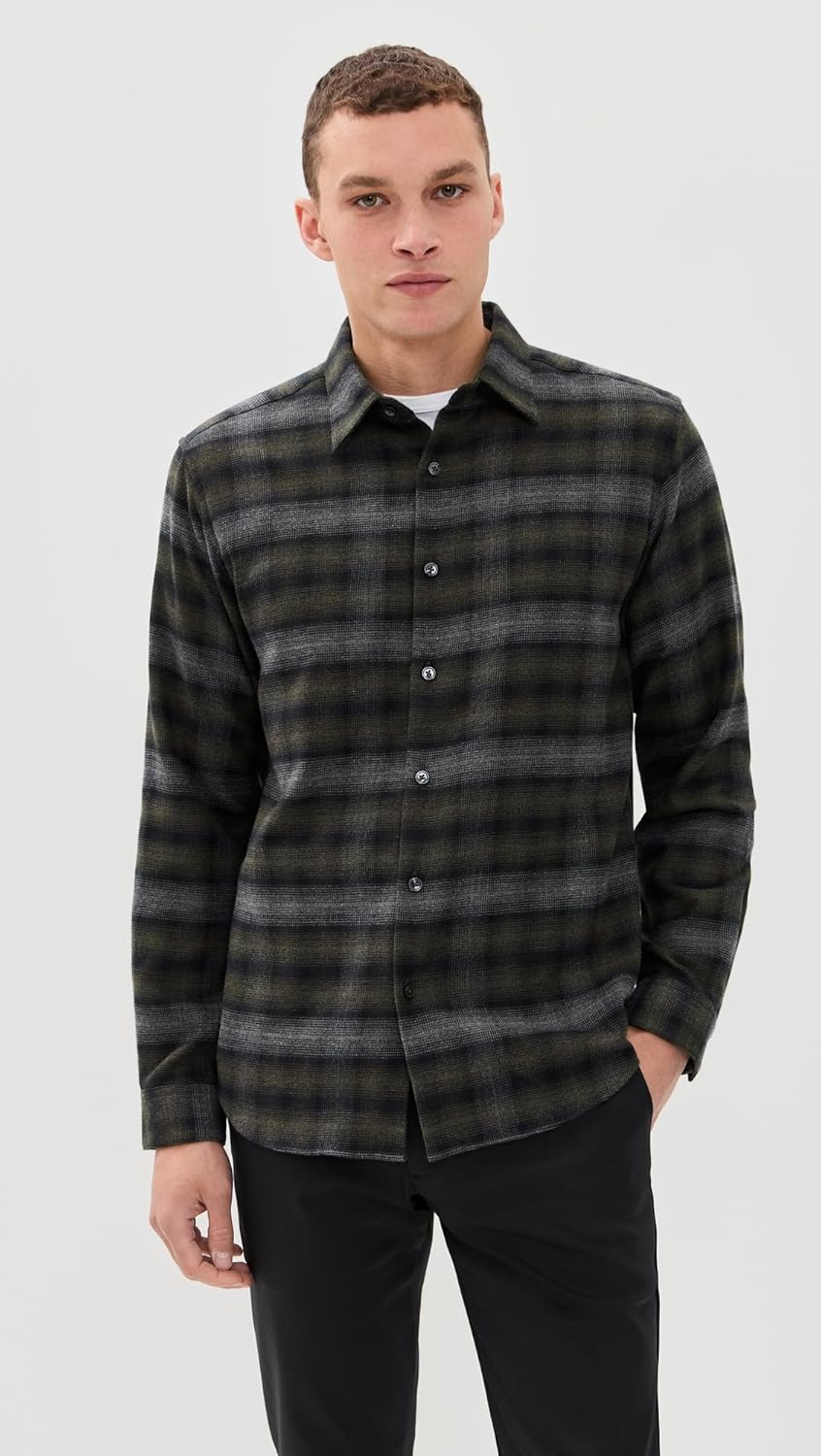 Theory Men's Irving Shirt in Soft Plaid - Image 2