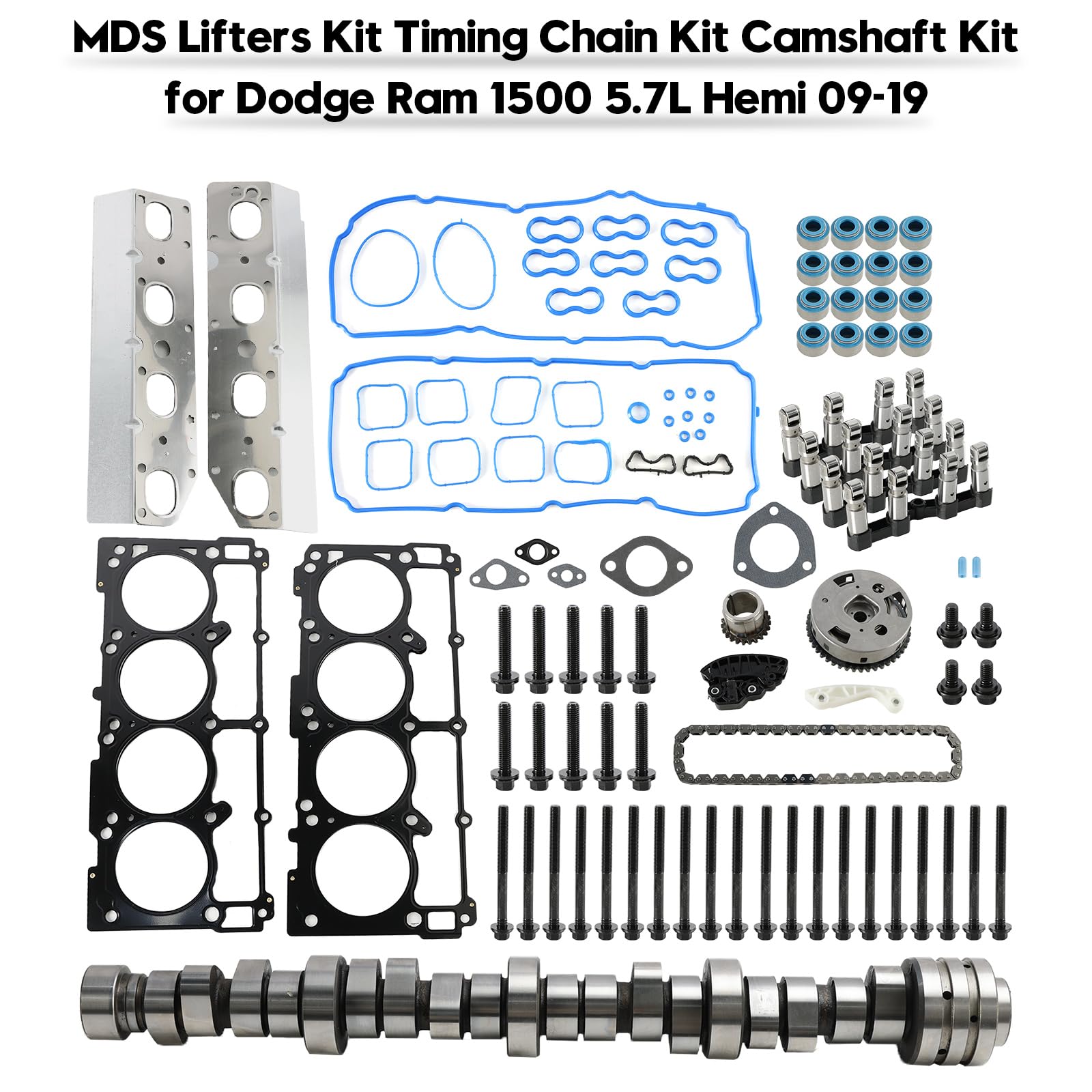 Topteng MDS Lifters Kit Timing Chain Kit Nockenwellen Kit Passend für Dodge Ram 1500 5.7L Hemi 09-19