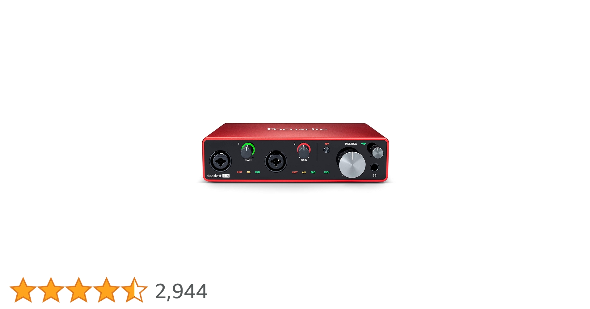 Focusrite Scarlett 4i4 3rd Gen 第3世代 Scarlett 4i4 [3rd Gen] | Focusrite