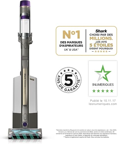 Shark PowerDetect Clean & Empty, Aspiradora sin Cable, 70 Min., Gris - 2