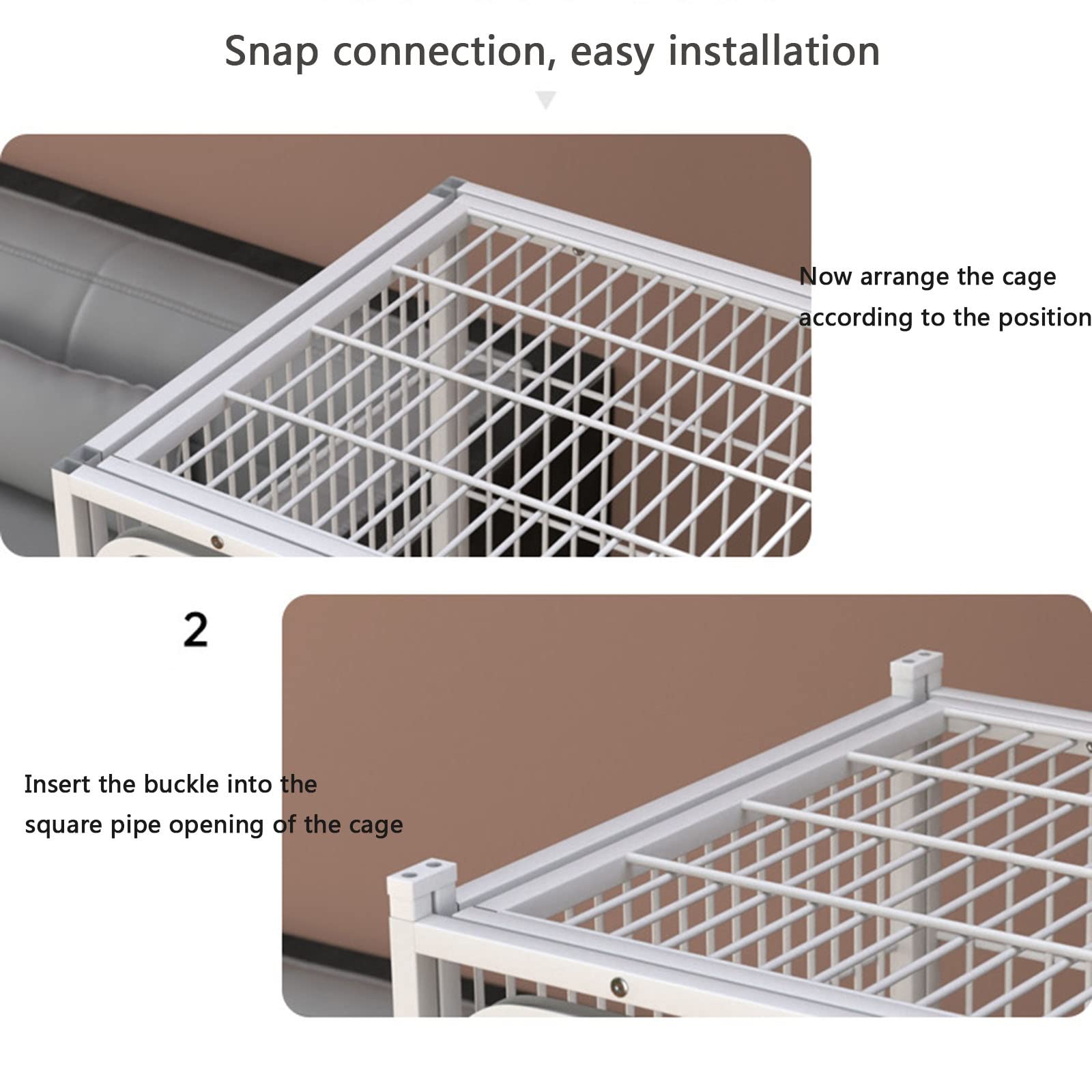 Jaulas para Gatos de Interior, Jaula para Conejos de Interior, recinto para Gatos de Exterior, Jaula de Metal para Gatos, Jaula para Hurones con Puertas, rampas y escaleras adecuadas para hu