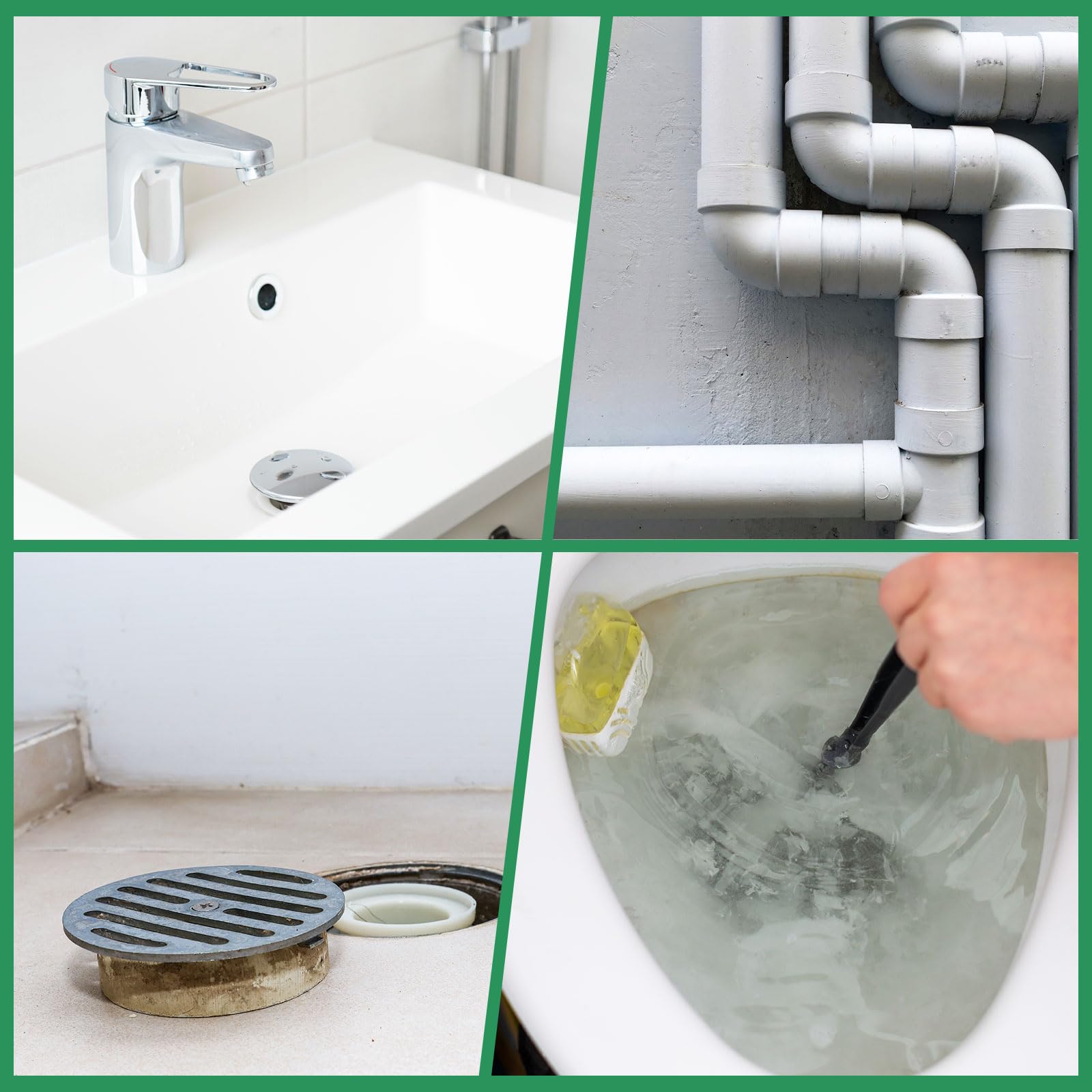 sourcing map 1 extracteur de bouchon de canalisation, 5 m et 10 mm d'épaisseur, tarière à ressort avec connecteur de perceuse électrique, serpent de plomberie pour évier de cuisine, baignoire,