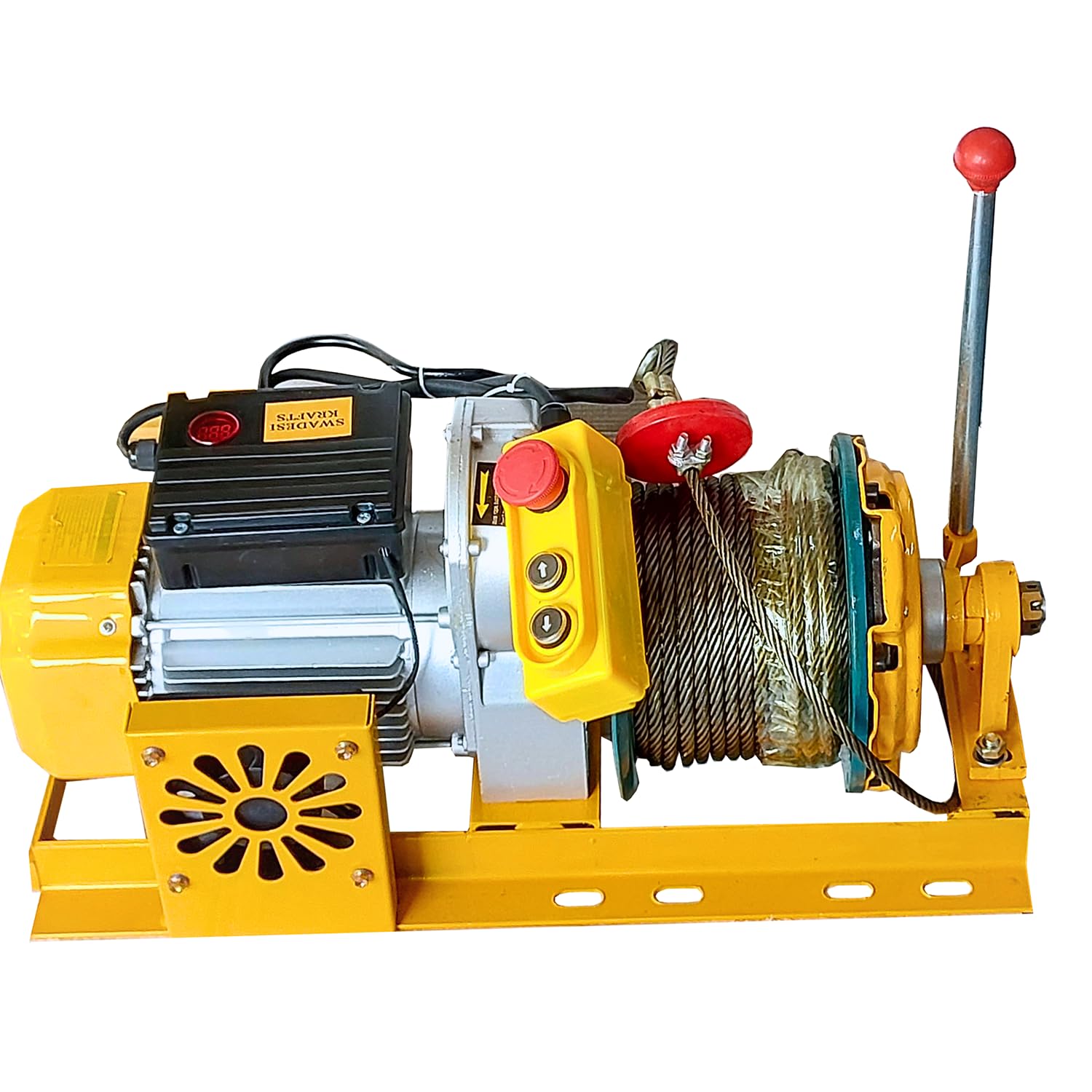 SWADESI KRAFTS 3HP Electric Motor of Mini Lifting Crane with cluch