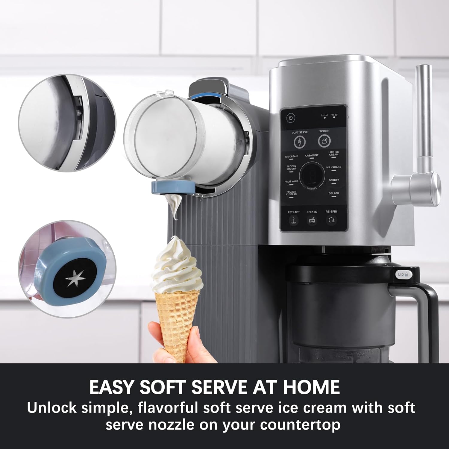 Ninja Swirl by Creami Pints and Lids - 4 Pack, 16oz Cups Compatible with NC700 Series Swirl Ice Cream & Soft Serve Makers, 13-in-1 Creami Pint Containers, Leak-Proof & Dishwasher Safe - Image 3