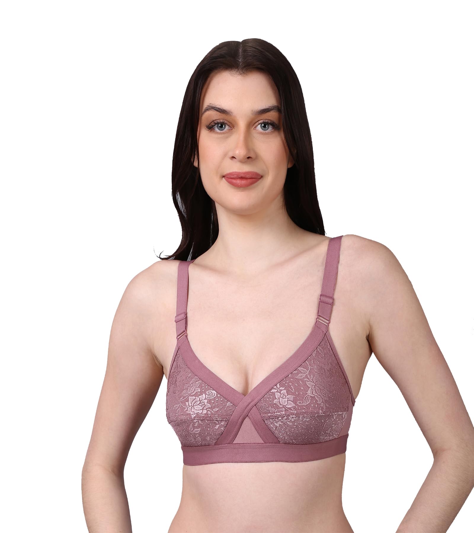 Pack 1 Front Cross Non Padded Non Wired Full Coverage Bra