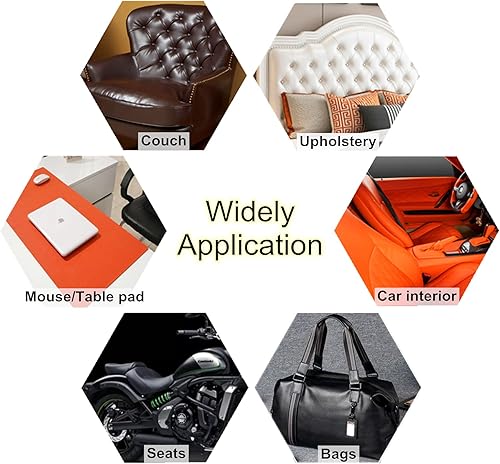 Miniatura 9 de ILOFRI Parche de cuero para asientos de automóvil cinta autoadhesiva de reparación de cuero y vinilo de 60 x 17 pulgadas kit de reparación rápida