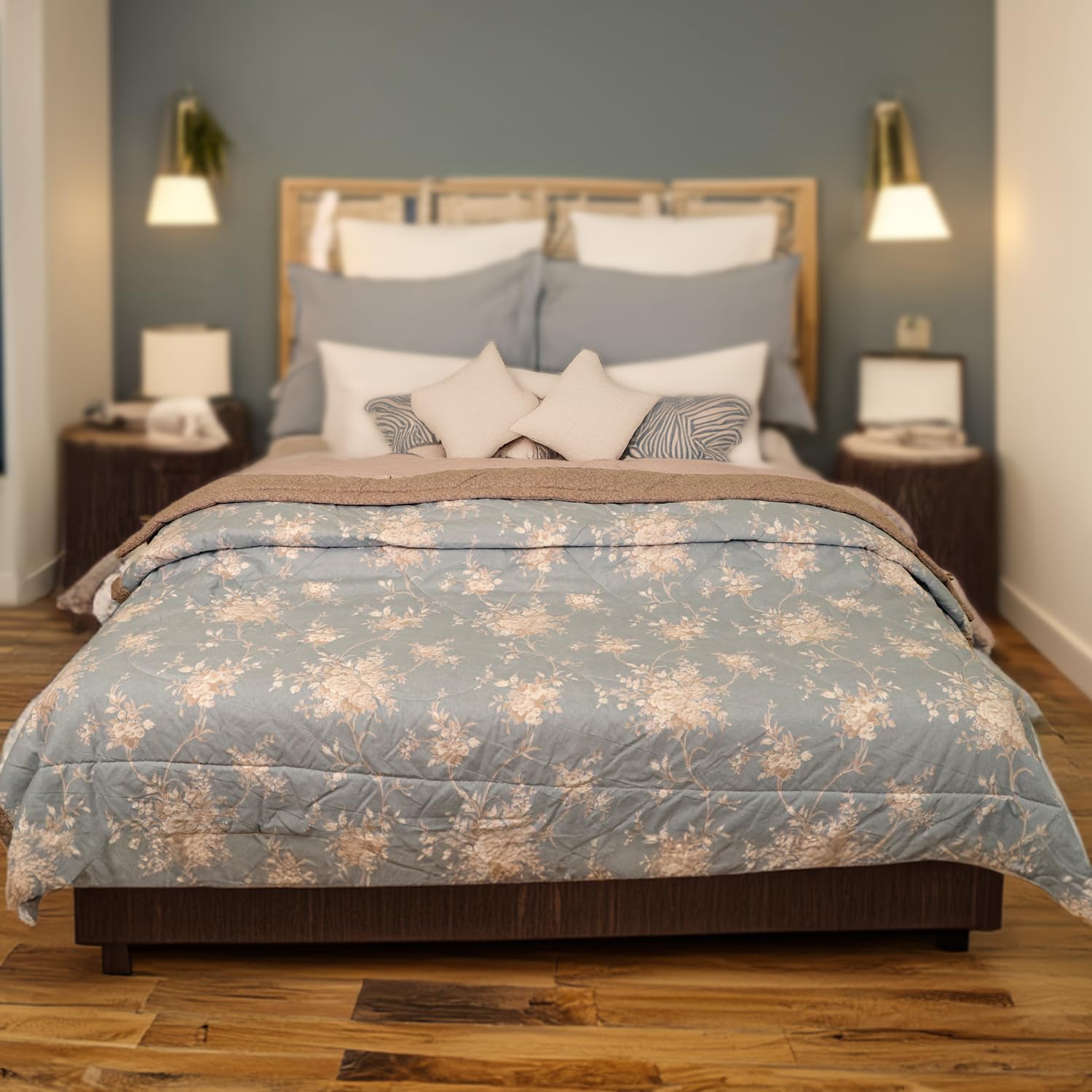 Status Printed Comforter Double Bed Blanket for Winter/Pink/Double/GSM- 220/SIZE -220 x 210 cm (D3)-picture-21