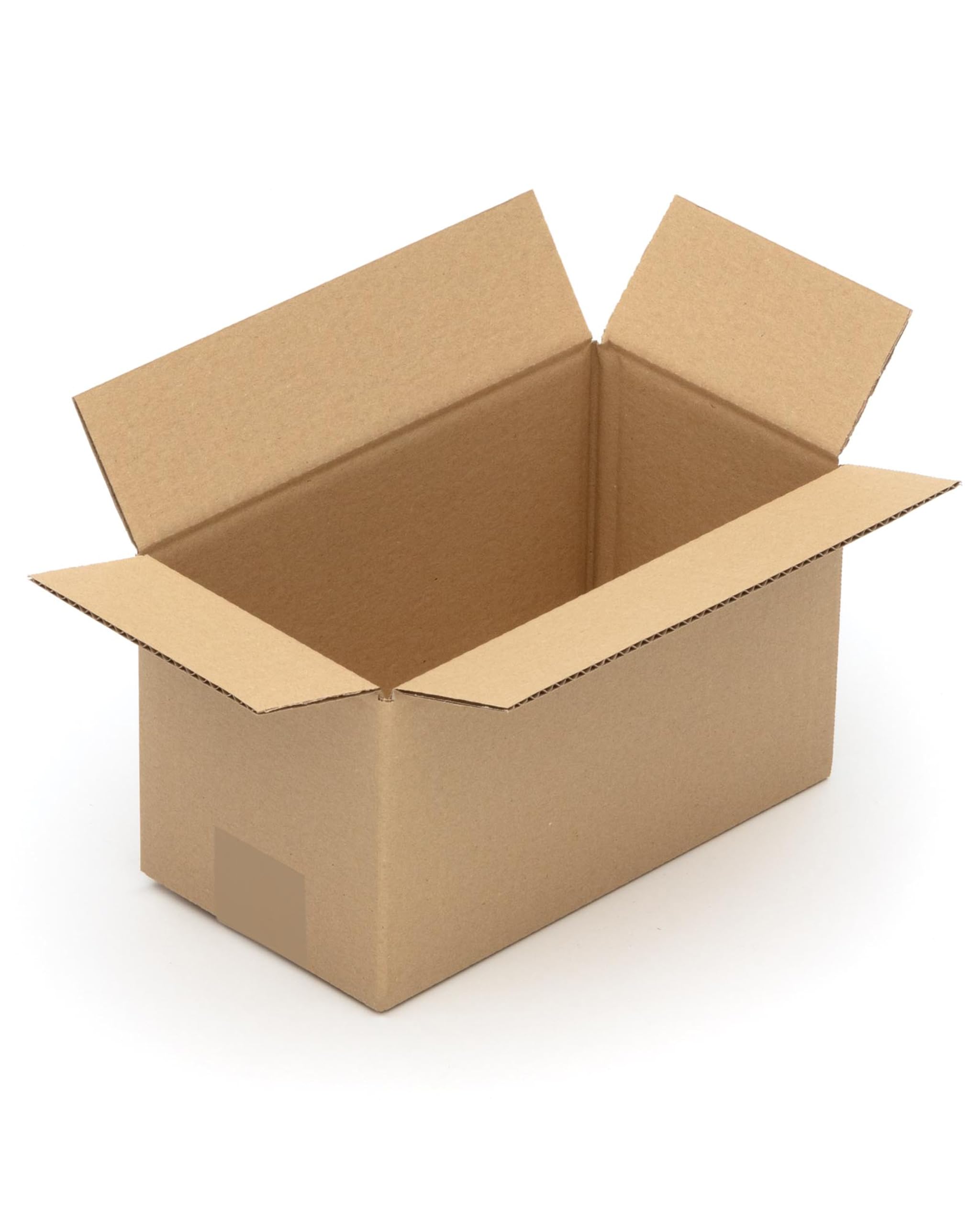 KK Verpackungen Versandkartons 240 x 130 x 130 mm Braun 1-wellig (Außenmaß 245 x 135 x 135 mm) | 1000 Stück, Faltkartons Kartons für Versand als DHL Päckchen M Hermes Päckchen DPD GLS Paketklasse S