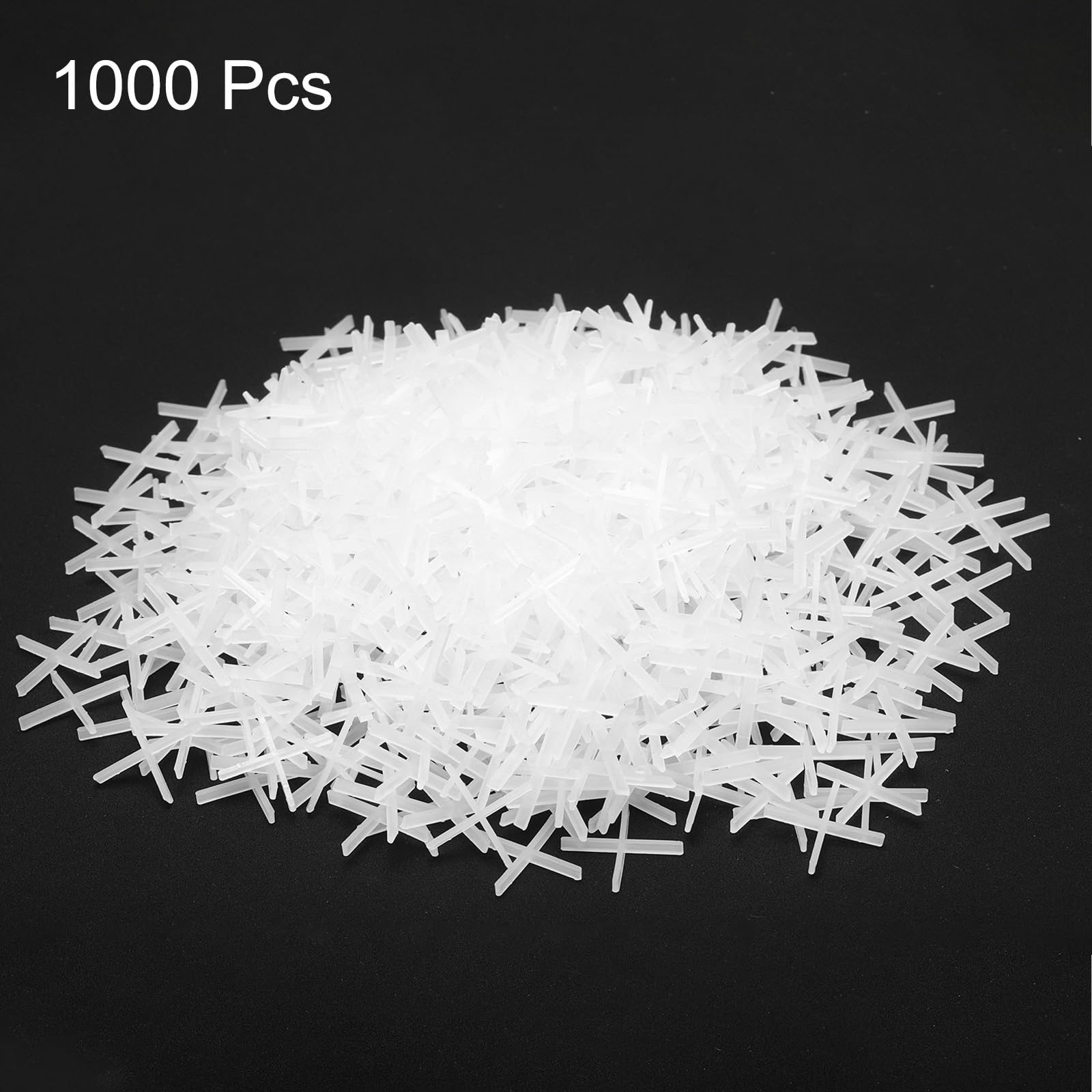 QUARKZMAN 1000Pz Separatori per Piastrelle 1mm Croce in Plastica Rigida Livellatore di Piastrelle Spaziatura per Installazione di Piastrelle Ceramiche per Parete Pavimento