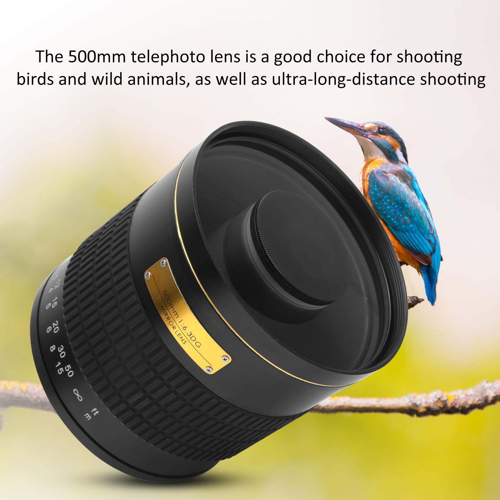 Amazon.co.jp: 望遠ミラーレンズ、500mm F6.3望遠レンズ 合金光学