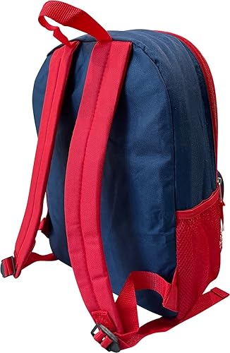 Miniatura 5 de Spider-Man - Mochila infantil de 15 pulgadas con juego de lonchera extraíble (azul marino-rojo), Azul marino-rojo, L