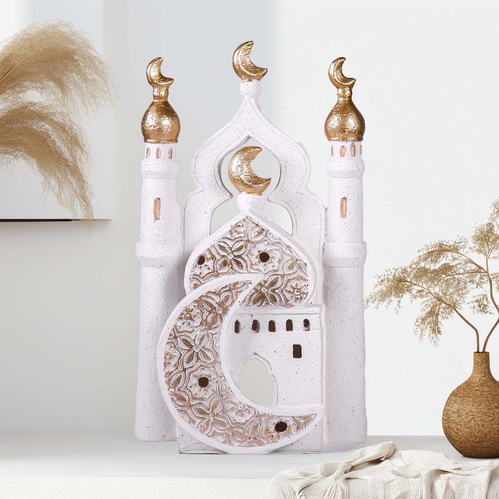 Ornamento in resina per la decorazione della casa durante il Ramadan facile da varietà di stili facile da posizionare e riorganizzare la casa Ramadan