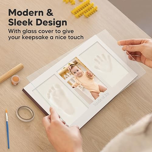 Miniatura 5 de Kit de huellas y manos para bebé, kit de huellas de bebé, marco de recuerdo para recién nacidos, kit de huellas de manos para bebé, regalos