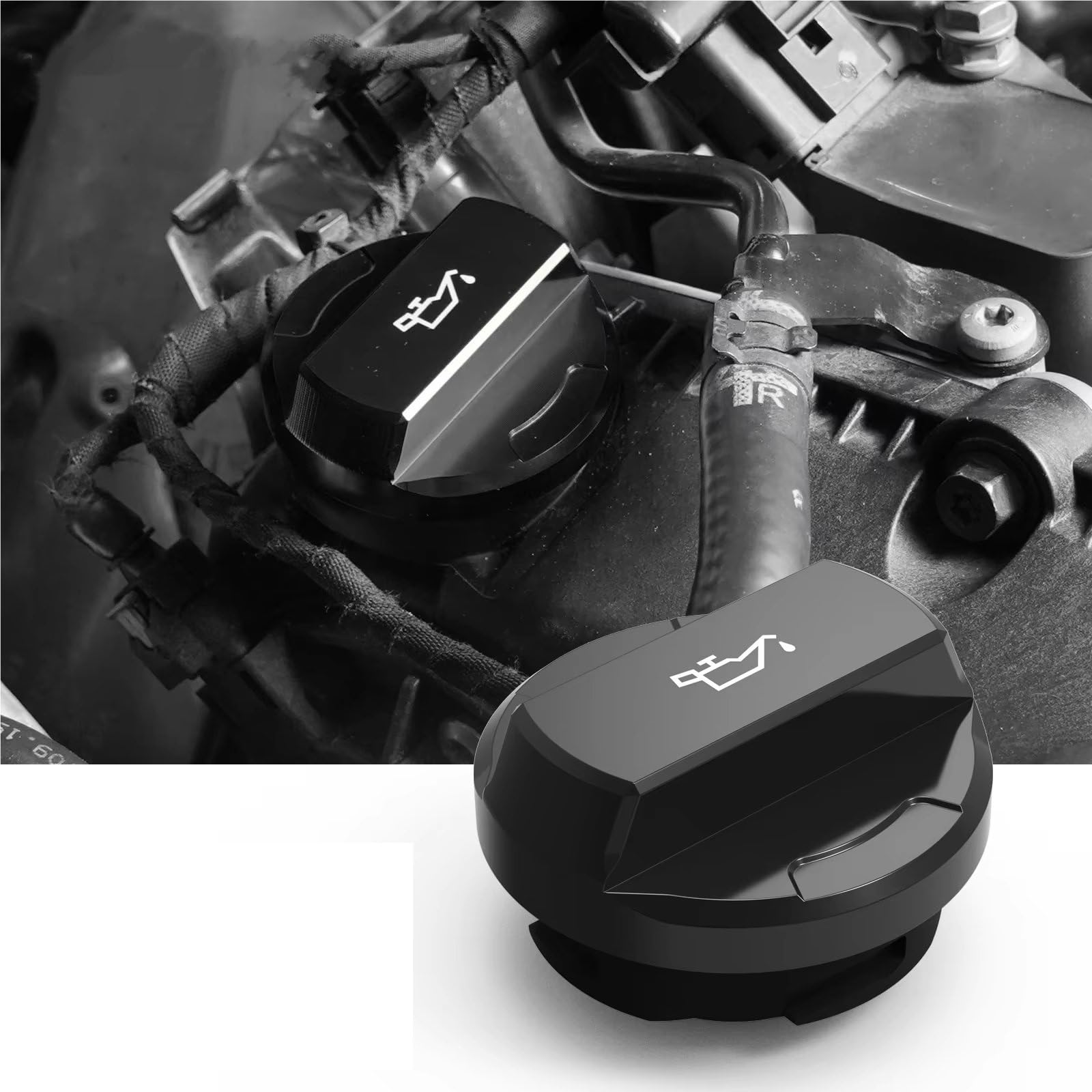 Tappo Riempimento Dell'Olio Per Per Golf Per Per Tiguan 7/7.5 Per GTI Per R Per R Per II Coperchio Tappo Riempimento Dell'olio Motore Accessori Ricambio(Blue)